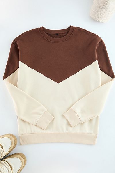 Trendyol Collection Καφέ φλις/ζεστό φούτερ - κανονική εφαρμογή TMNAW21sw1162