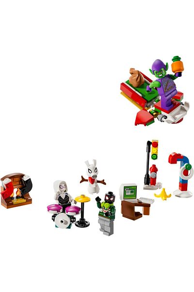 LEGO تقويم عيد الميلاد لعام 2024 من مارفل سبايدرمان - مجموعة من 7 سنوات فما فوق 76293 (246 قطعة)