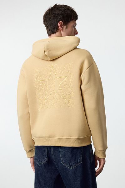 Trendyol Collection Oversize mikina s kapucí a detailem výšivky - Tmnaw25Sw00142