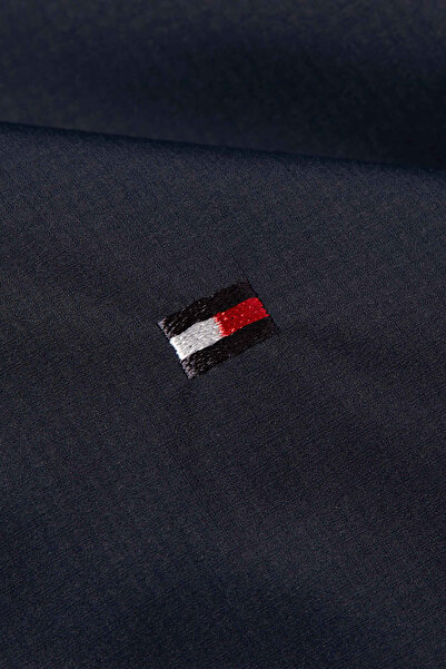 Tommy Hilfiger Men's Navy Fleece Jacket - Long Sleeve and Logo