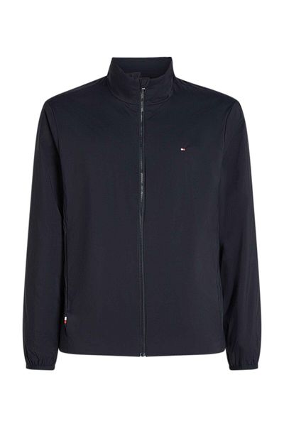Tommy Hilfiger Pánská fleecová bunda s dlouhým rukávem a logem
