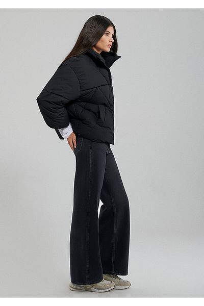 Mavi Stand Collar Quilted Black Puffer Jacket1110325-900