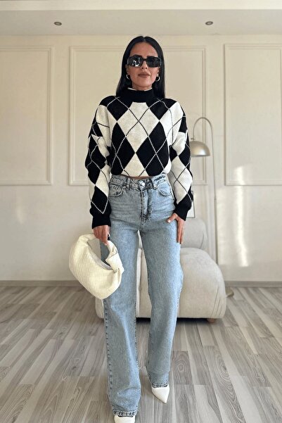 dressmix Bol Paça Kar Yıkama Salaş Likralı Staright Jean