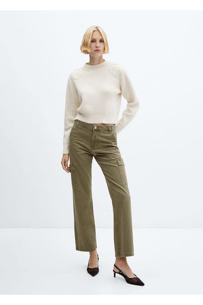 MANGO Woman Cargo jeans with pockets