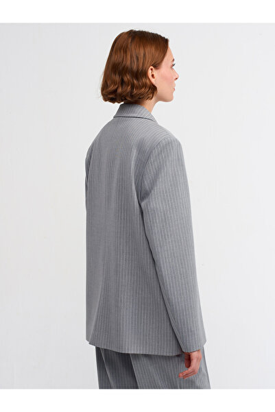 Dilvin 60713 Blazer Ceket-gri