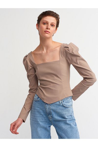 Dilvin 50116 Square Collar Top-stone