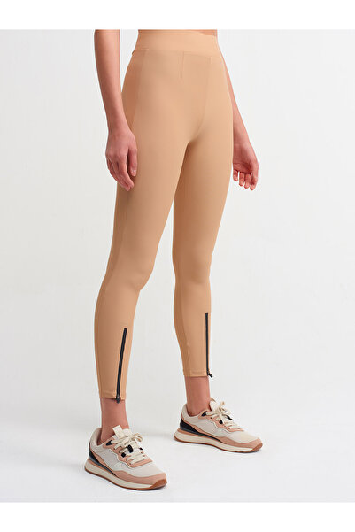 Dilvin 7934 Модель легінси на блискавці - тілесний колір
