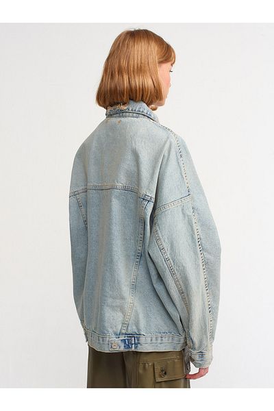 Dilvin 65331 Schneewaschmantel mit Fledermausärmeln – Blau