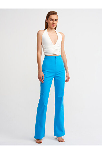 Dilvin Women's Ecru Crop Blouse - Drawstring Detail, Model 20154