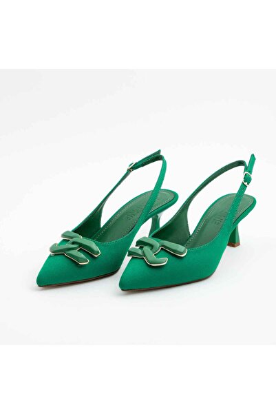 RUXENE Mui Затворени обувки с остри върхове, 6 см тънък ток, катарама, отворе...