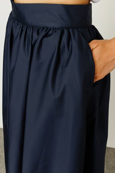 Hooopstore BALLOON SKIRT - DARK BLUE