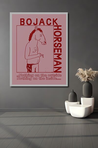 Teona Ahşap Dekoratif Ahşap Dikdörtgen Tablo BoJack Horseman