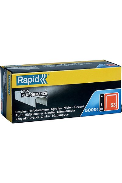 Skygo 8mmStaples Type 53 - 5,000 Pieces Large Pack, Thin Wire Clamps for Wood and Fabric
