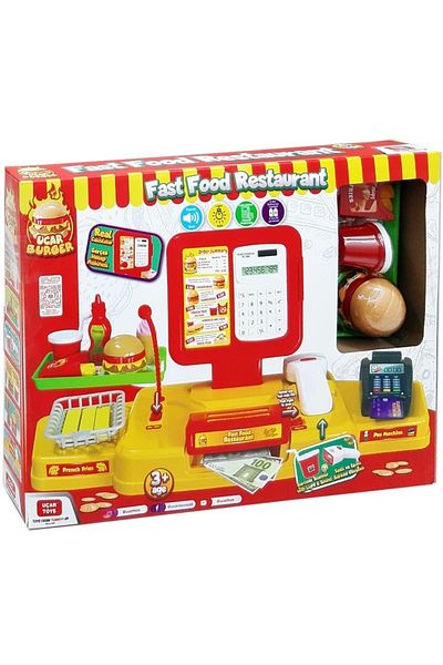 Uçar Oyuncak Cash Register Hamburger Set 0270