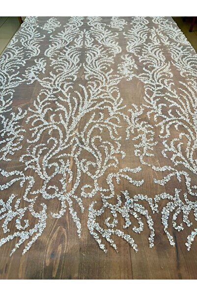 Metroteks Tekstil METROTEKS TEKSTİL İŞLEMELİ GELİNLİK DANTEL KUMAŞ MT36078-02