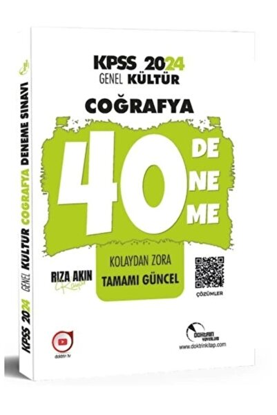 Doktrin Yayınları 2024 Kpss Coğrafya 40 Deneme Sınavı