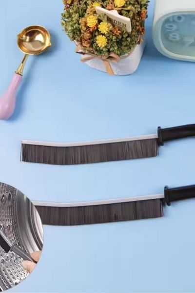 BEFTO HOME 2 PiecesMultiFine Cleaning Brush - Multi-purpose Cleaning Brush with Bathroom, Kitchen, Joint and Sink Detail