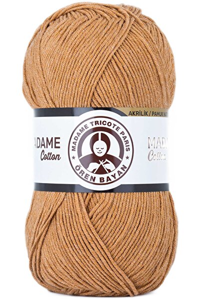 TAPTUC سيدتي قطن حياكة يدوية خيط صوف 100 جرام 036 خردل