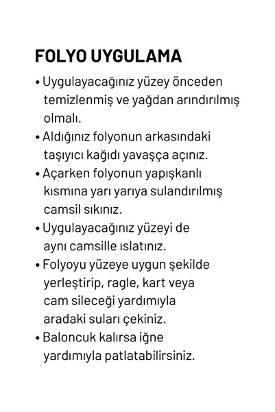 DEGE HOME Mutfak Tezgah Arası Desenli Yapışkanlı Folyo 65x200 cm