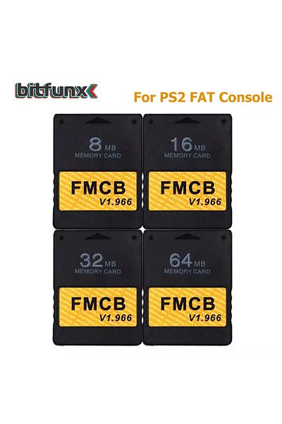 Choice Bitfunx Free McBoot V1.966 8MB/16MB/32MB/64MB Memory Card for PS2 Fat Console