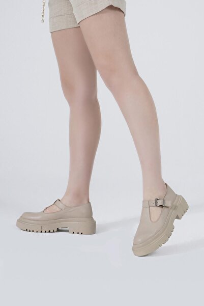 CZ London Genuine Leather Women's Window Casual Shoes High Serrated Sole