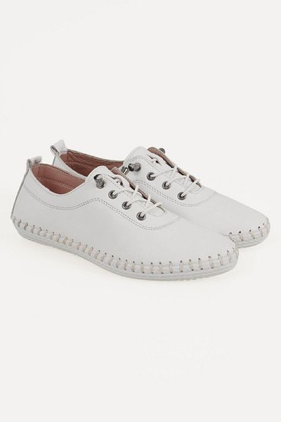 CZ London Genuine Leather Women's Espadrille Lace-up Casual Shoes