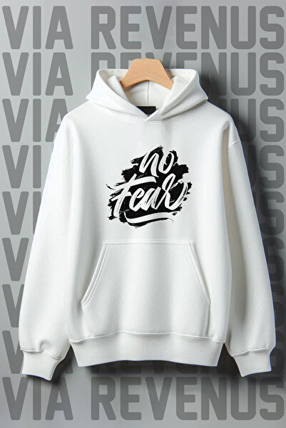 Vordevia No Fear Kangaroo Pattern - Hanorac supradimensionat cu glugă, raster cu 3 fire