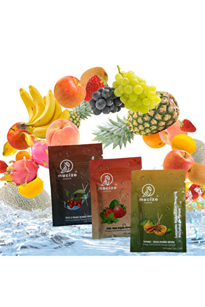mucize Aromalı Kürdan 3"lü Doypak Set (KİRAZ-MENTOL/PORTAKAL-TARÇIN/ŞEFTALİ-B...