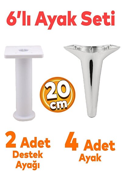 Badem10 Aspen 6'lı Set Mobilya Tv Ünitesi Koltuk Kanepe Konsol Destek Ayağı A...