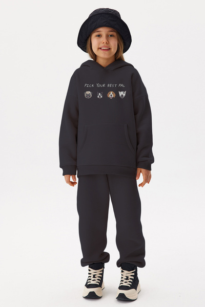 MYADA New Season Premium - Cute Animals Printed Παιδική Φόρμα Σετ 19469