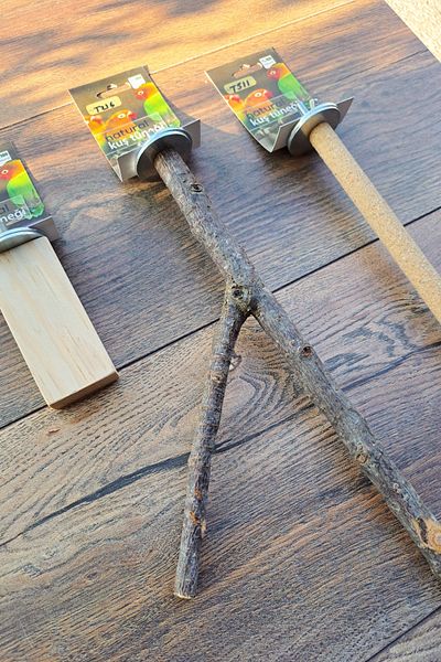 Vixpet Venty 3 Pieces Natural Parrot Perches - Pedicure Perches - Paradise for Budgie and Love - M211