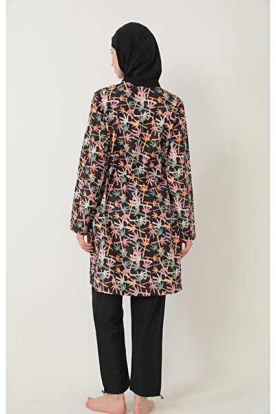 medipek Parachute Full Covered Hidžáb plavky oranžová černá