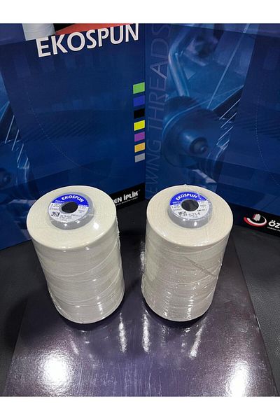 AYHANMAK Set of 2 Sewing Thread 120 No 5000m Polyester Ekospun, High Strength, Ultra Quality