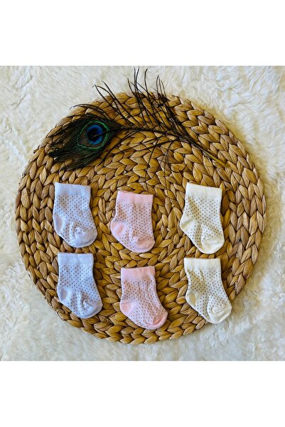 anne dokunuşu gibi KUZUM BEBE 3’lü Yenidoğan Organik Kız Erkek Bebek Çorap