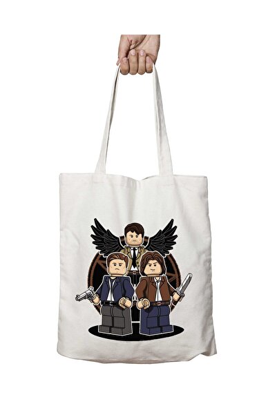 ART HEDİYE حقيبة كتف سوبر ناتشورال ليغو - سام دين وثنائية دائمة وقابلة للغسل