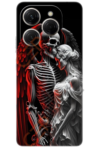 Spark 20 PRO (KJ6) Sheath Pattern Printed Silicone Skeleton and Angel Love NGO:644 CP-O1Tj5JQ