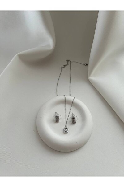 minnejewelry قلادة باجيت - طقم أقراط - قلادة باجيت حجر الزركون - أقراط باجيت ...