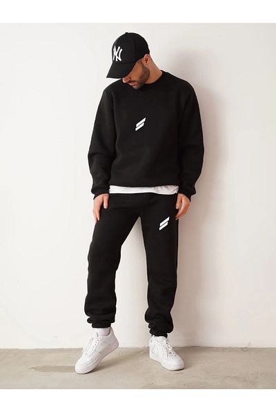 EFFRENATU Set de trening pentru îmbrăcăminte la modă Plus Size - Imprimat unisex