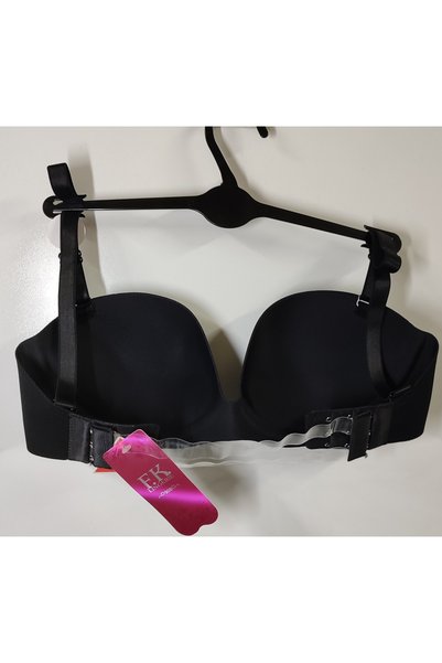 F.K Sutien FK fără bretele, tăiat cu laser, fără suport, cu spate transparent, ajustabil, cu sârmă la spate, fără căptușeală.