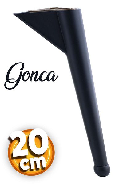 Badem10 Gonca Mobilier de lux Canapea Unitate TV Picior Fotoliu 20 Cm Picioare Consola Negre