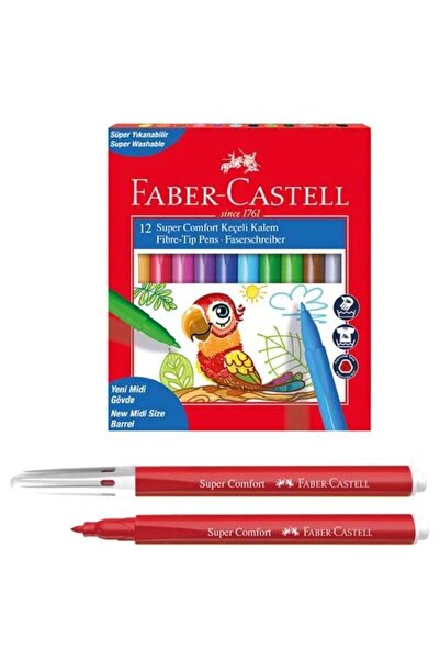 Faber Castell F.CSuper Comfort Felt Tip Pen, Pack of 12