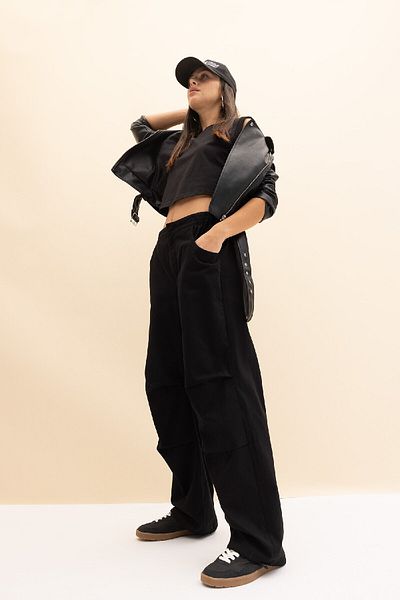 DeFacto Cool Parachute Gabardine - Pantaloni 100% bumbac A2281ax23sp