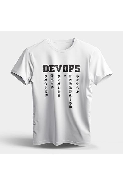 Pisa Art Унисекс тениска с щампа Devops