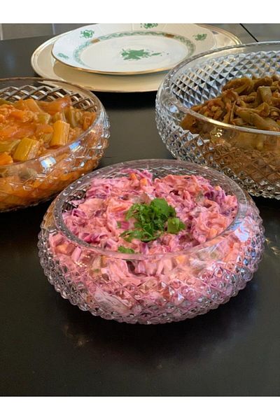 Paşabahçe Crystal Cut Glass - Salad Bowl Set of 3