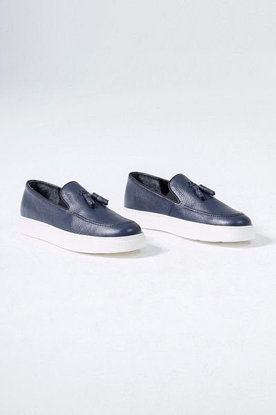 CZ London Echtleder-Herren-Loafer, bequeme, lässige Alltagsschuhe mit Quasten