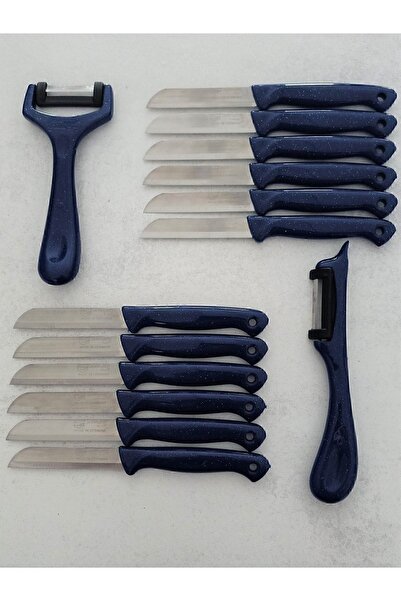 Solingen 12'li Meyve-sebze-doğrama Bıçağı Ve 2'li Soyacak 14'lü Set Lacivert