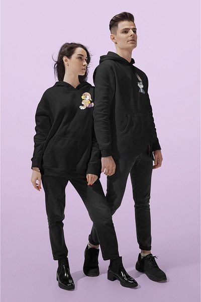 swOzz 2 Bugs Buny & Lola Buny Printed Sweatshirts