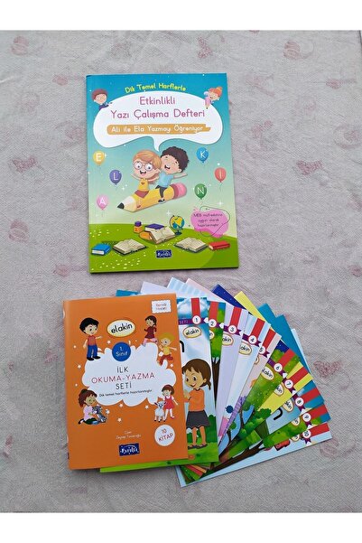 Parıltı Yayıncılık Elakin Birinci Sınıf Ilk Okuma Yazma Seti 10 Lu Ve Etkinlikli Yazı Çalışma Defteri