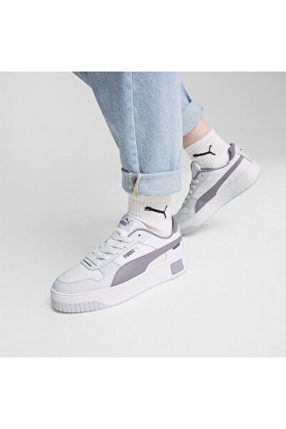 Puma Carina STREET SPOR AYAKKABI 30 WHİTE PALE PLUM SİLVER MİST
