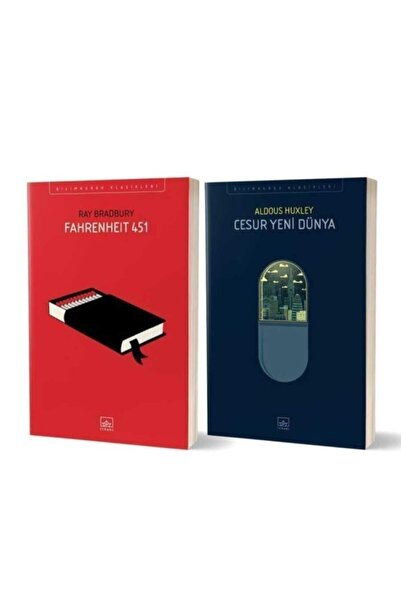 İthaki Yayınları Fahrenheit 451 + Cesur Yeni Dünya 2 Kitap Set